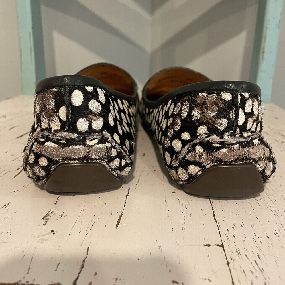 PATRICIA GREEN JILLIAN DRIVING MOCCASIN WOMENS SIZE 10M Hair Calf Cow READ DESC - Picture 11 of 11